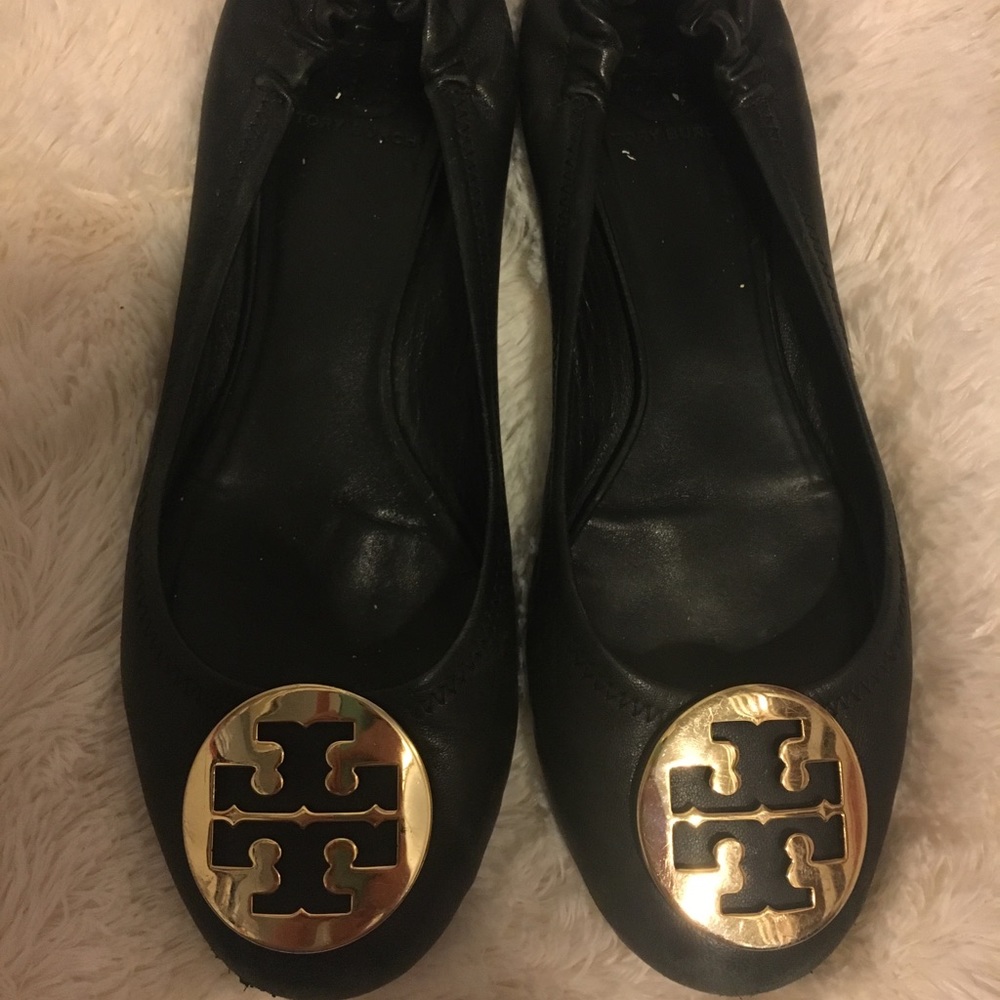 Black Tory Burch Reva Flats